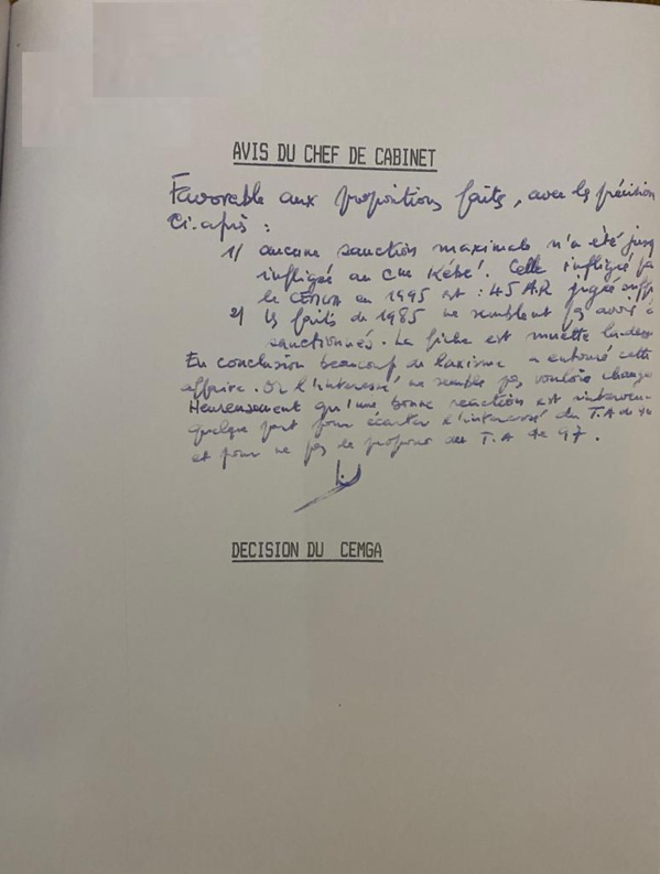 Le colonel Kébé enseignant à l’Université Gaston Berger de Saint-Louis – Un danger pour les étudiants ! (DOCUMENTS) Le colonel Kébé enseignant à l’Université Gaston Berger de Saint-Louis – Un danger pour les étudiants ! (DOCUMENTS)