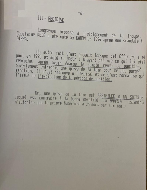 Le colonel Kébé enseignant à l’Université Gaston Berger de Saint-Louis – Un danger pour les étudiants ! (DOCUMENTS)