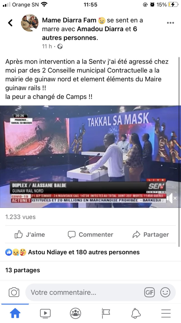 Mame Diarra Fam agressée et battue: “C’est le maire de Guinaw-Rails”... Mame Diarra Fam agressée et battue: “C’est le maire de Guinaw-Rails”...