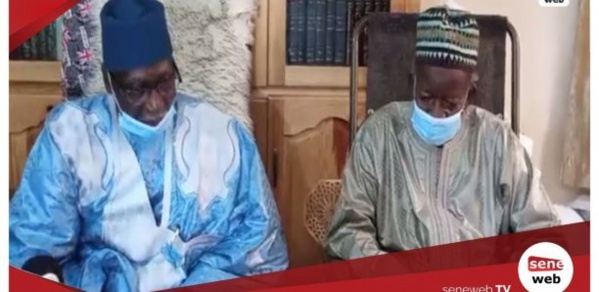 Serigne Mbaye Sy Mansour à Médina Baye pour présenter ses condoléances Serigne Mbaye Sy Mansour à Médina Baye pour présenter ses condoléances