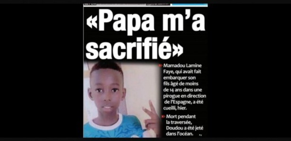 Un migrant clandestin embarque son fils de 14 ans qui décède en mer Un migrant clandestin embarque son fils de 14 ans qui décède en mer