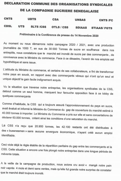 30 000 T DE SUCRE EN SOUFFRANCE A LA CSS- Les travailleurs accusent le ministre du Commerce 30 000 T DE SUCRE EN SOUFFRANCE A LA CSS- Les travailleurs accusent le ministre du Commerce
