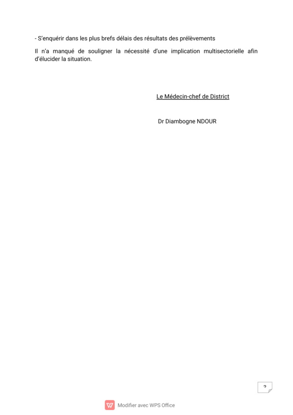 "Maladie mystérieuse "- Voici le rapport détaillé sur les cas des pêcheurs de Thiaroye Sur Mer! "Maladie mystérieuse "- Voici le rapport détaillé sur les cas des pêcheurs de Thiaroye Sur Mer!