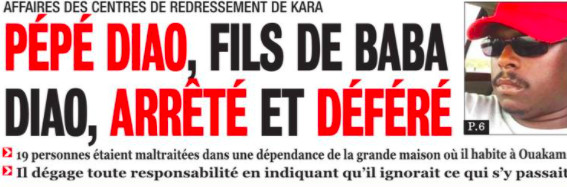 ​Pourquoi Pépé, fils du célébre Baba Diao, a été mis aux arrêts