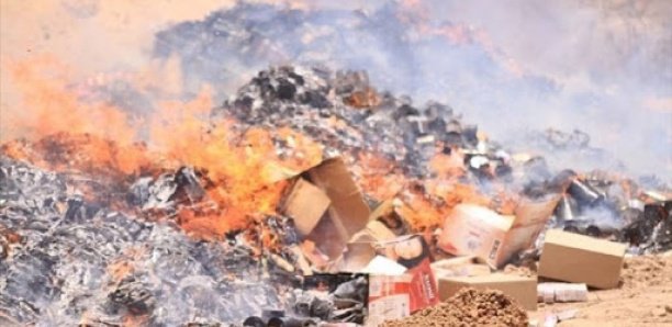 Impropres à la consommation : 320 tonnes de produits d’une valeur de 665 millions incinérés