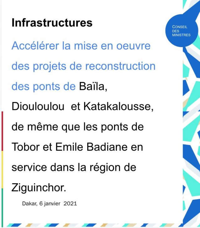 Conseil des ministres de ce mercredi 6 janvier 2021 : Découvrez les mesures phares annoncées