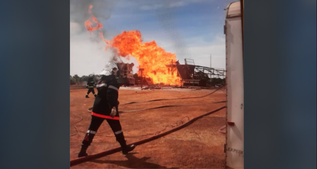 Incendie puits de Gaz: Un gendarme perd la vie!