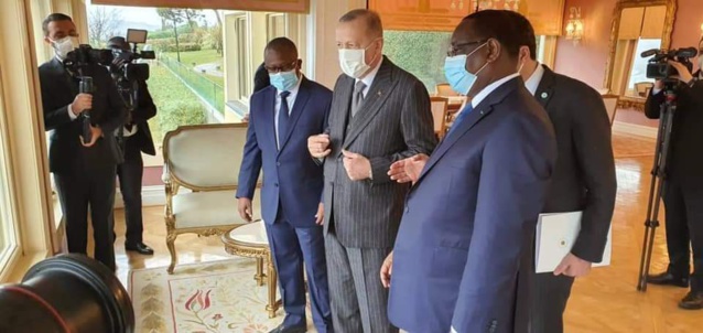 MACKY SALL ET EMBALO REÇUS PAR ERDOGAN À ISTANBUL (images exclusives)