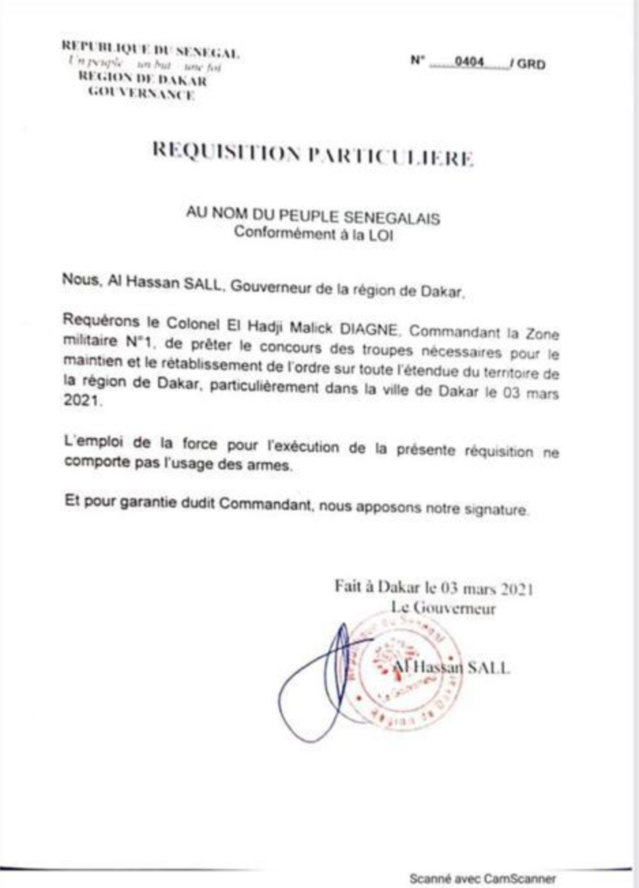 Troubles à Dakar : l’armée réquisitionnée à travers toute la capitale Sénégalaise