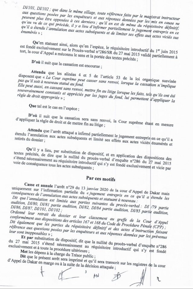 [DOCUMENT] : AFFAIRE THIONE SECK : LE VERDICT DE LA COUR SUPRÊME