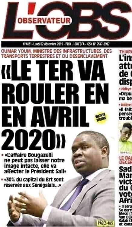 Omar Youm avait annoncé la mise en circulation du TER pour avril 2020, Ndéné Sall donne rendez-vous en fin 2021 -  Les autorités se sont-elles payées  la tête des Sénégalais ?