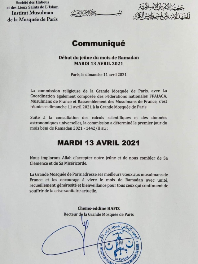 URGENT- Début du ramadan 2021 en France : la date du jeûne officialisée