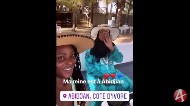 Halima Gadji alias Marème Dial de MDHM, toute heureuse en compagnie de sa maman à Abidjan