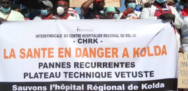 Kolda : La police disperse la marche des travailleurs de l'hôpital à coup de grenades lacrymogènes