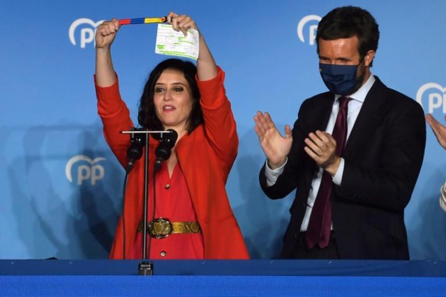 Large victoire de la droite espagnole aux régionales de Madrid