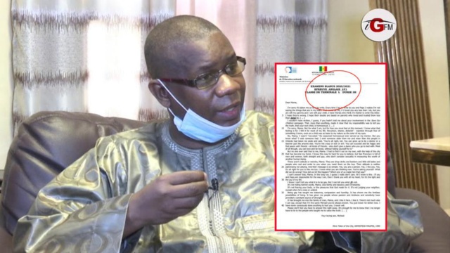 Epreuve d'anglais sur l'homosexualité: La réaction exclusive du ministère de l'Education! Epreuve d'anglais sur l'homosexualité: La réaction exclusive du ministère de l'Education!