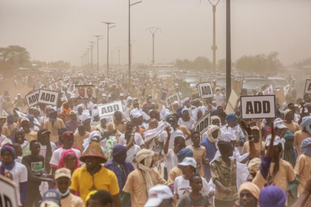 ​Macky chaleureusement reçu à Boké Diallobé dans le département de Podor