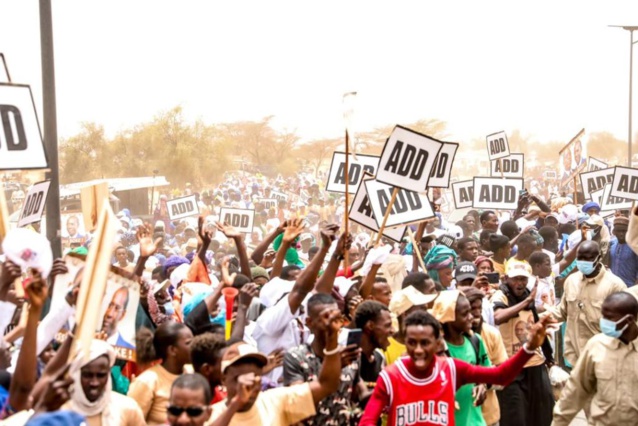 ​Macky chaleureusement reçu à Boké Diallobé dans le département de Podor