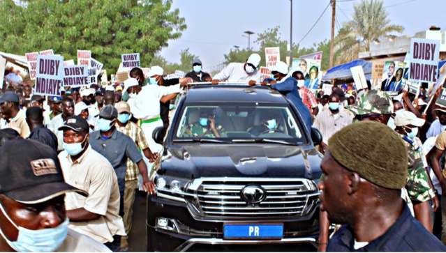 Macky Sall à Linguère : La démonstration de force du DG de l'ANER, Djiby Sara Ndiaye Macky Sall à Linguère : La démonstration de force du DG de l'ANER, Djiby Sara Ndiaye
