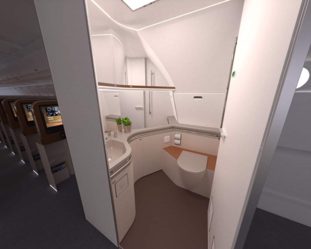 ​Bientôt disponible : des salles de bain plus grandes pour les... avions 