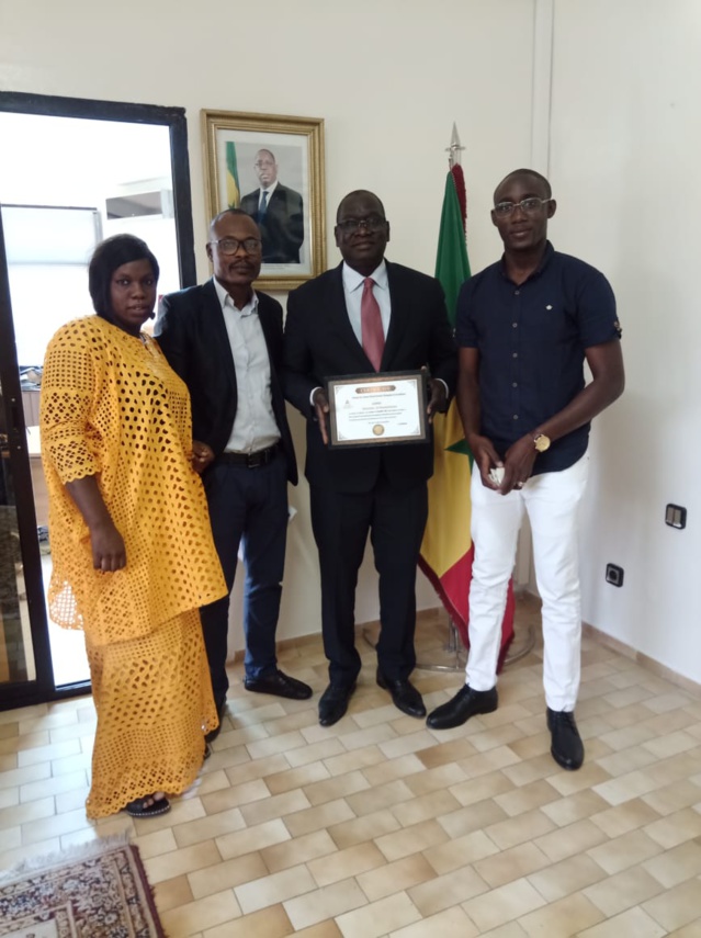 Le Consul du Sénégal à Casablanca, Massamba Sarr, honoré par l'Amicale des Jeunes Ressortissants Sénégalais
