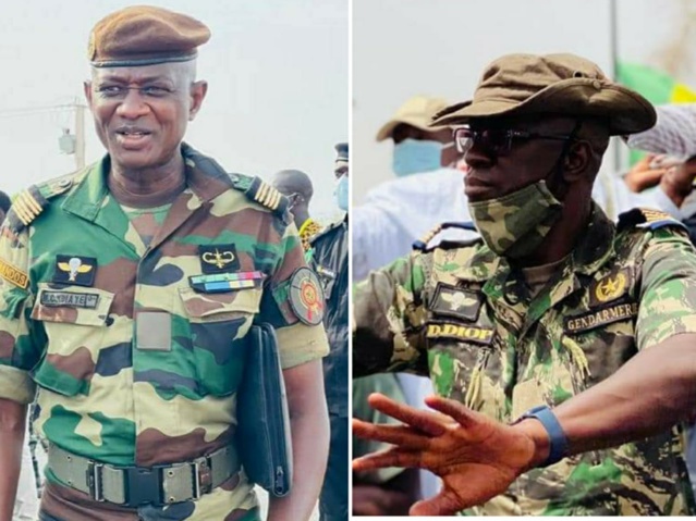 Le gouverneur militaire du Palais, le colonel Daouda Diop et l'aide de camp du Président de la République, Meissa Sellé Ndiaye, promus... Généraux (EXCLUSIVITÉ DAKARPOSTE) Le gouverneur militaire du Palais, le colonel Daouda Diop et l'aide de camp du Président de la République, Meissa Sellé Ndiaye, promus... Généraux (EXCLUSIVITÉ DAKARPOSTE)