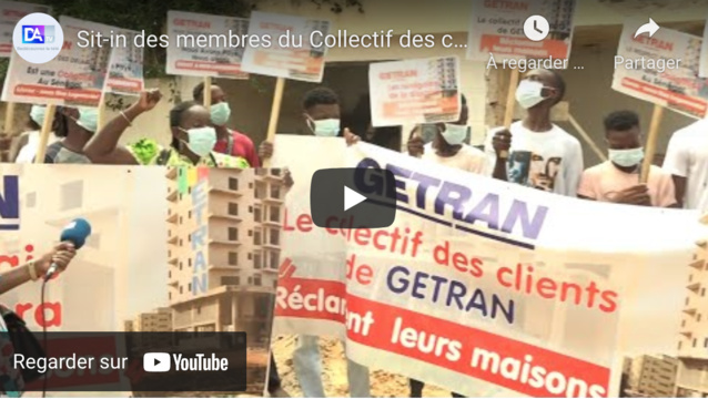 Sit-in des membres du Collectif des clients de Getran : Des Sénégalais de la Diaspora réclament leurs maisons. Sit-in des membres du Collectif des clients de Getran : Des Sénégalais de la Diaspora réclament leurs maisons.
