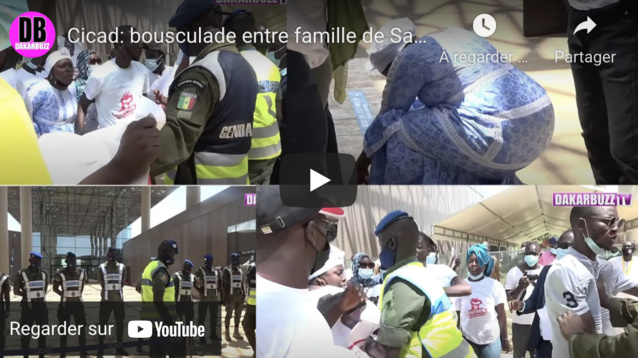 Cicad: bousculade entre famille de Samba Sarr et forces de l'ordre, ses filles en larmes (Vidéo)