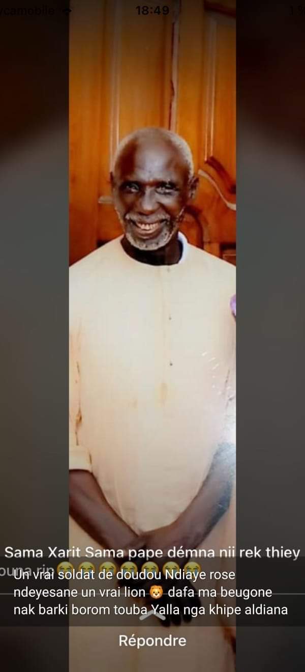 Grosse perte pour la culture Sénégalaise et la...Médina- Le "Tambour Major" Makha Seck rejoint son mentor Doudou Ndiaye Rose dans l'au delà Grosse perte pour la culture Sénégalaise et la...Médina- Le "Tambour Major" Makha Seck rejoint son mentor Doudou Ndiaye Rose dans l'au delà