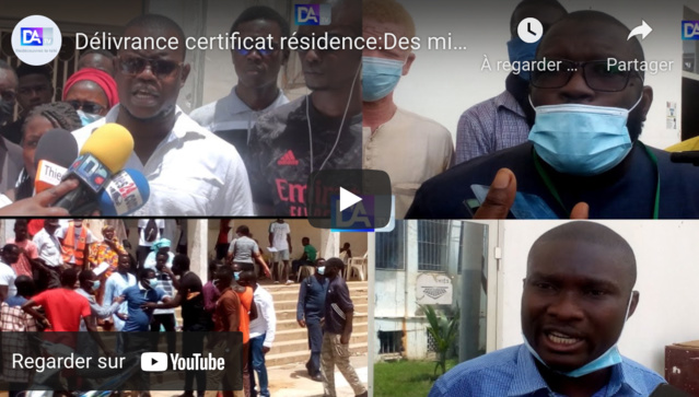 Thiès / Délivrance certificat résidence : Des militants de TAS manifestent leur colère à la mairie de ville.