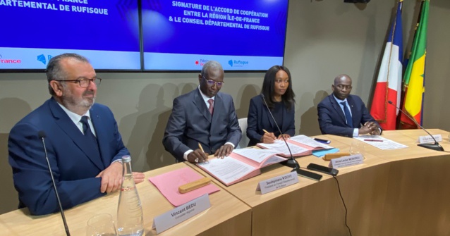 Accord de coopération : Ile-de-France/Rufisque, union de banlieues Accord de coopération : Ile-de-France/Rufisque, union de banlieues