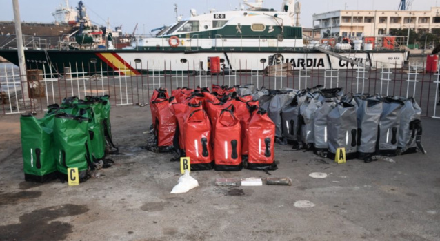 Trafic de drogue: La marine intercepte un navire avec 2026 kg de cocaïne