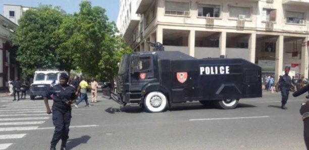 Procès en appel de Barthélémy Dias : Les forces de l’ordre quadrillent le centre-ville Procès en appel de Barthélémy Dias : Les forces de l’ordre quadrillent le centre-ville