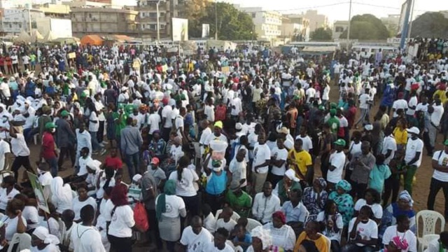 Les images de l'investiture de Barthelemy DIAS  et des candidats de Yewwi Askan Wi / Dakar