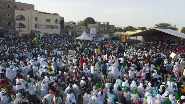 Les images de l'investiture de Barthelemy DIAS  et des candidats de Yewwi Askan Wi / Dakar