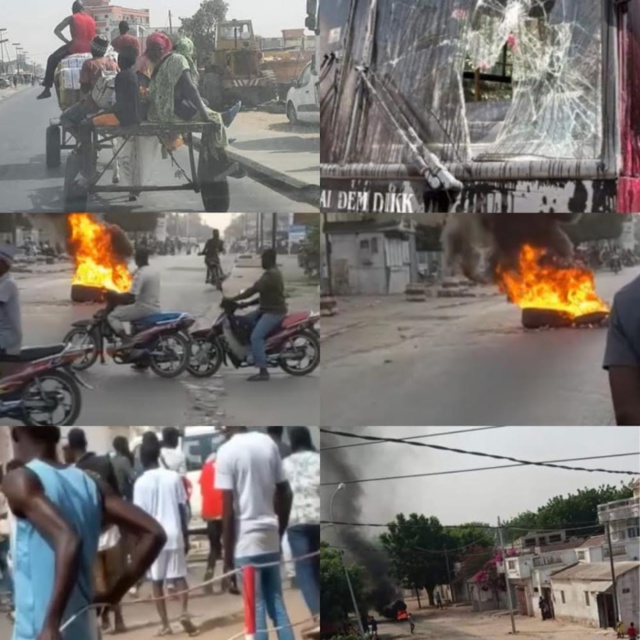 GRÈVE À DIOURBEL / Les 07 transporteurs saccageurs du bus de DDD placés sous mandat de dépôt. GRÈVE À DIOURBEL / Les 07 transporteurs saccageurs du bus de DDD placés sous mandat de dépôt.