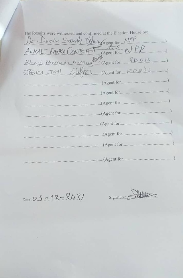BARROW DÉCLARÉ VAINQUEUR (OFFICIEL)