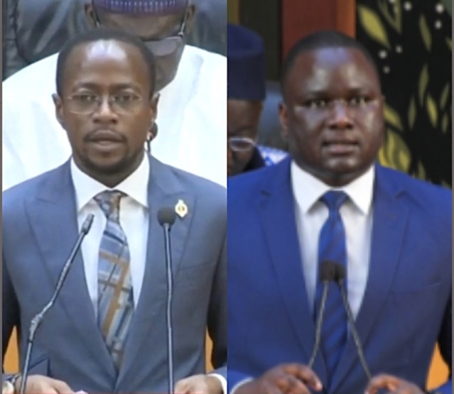 Assemblée Nationale - Abdou Mbow prend la défense de Antoine Diome et traite Déthié Fall de lâche. Assemblée Nationale - Abdou Mbow prend la défense de Antoine Diome et traite Déthié Fall de lâche.