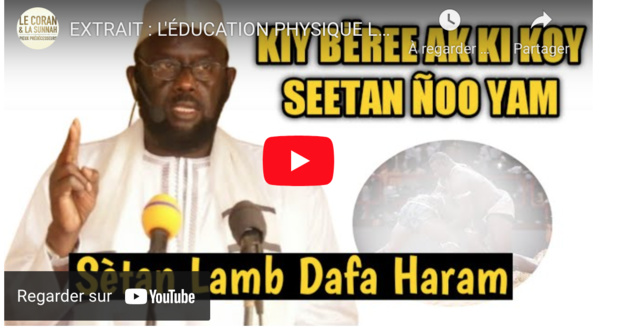 « Le Coran et la Sunnah » : la lutte et ses pratiques mystiques-décryptage du Dr Mouhammad Ahmad Lo