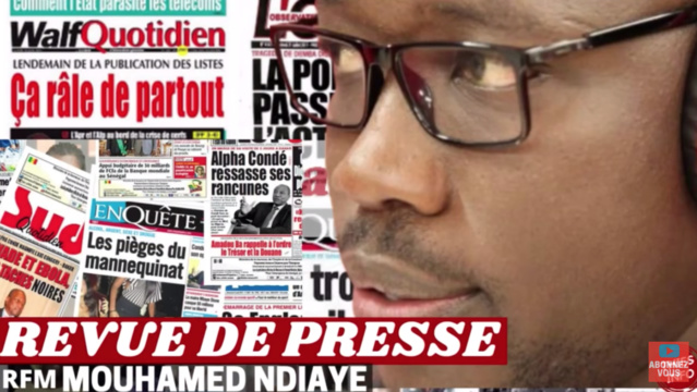 Revue de Presse Wolof Rfm du Mercredi 22 Décembre 2021 Par Mamadou Mouhamed Ndiaye Revue de Presse Wolof Rfm du Mercredi 22 Décembre 2021 Par Mamadou Mouhamed Ndiaye