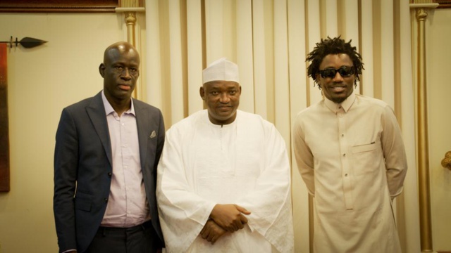 Le chanteur Waly Seck reçu par le Président Barrow (EXCLUSIVITÉ DAKARPOSTE )