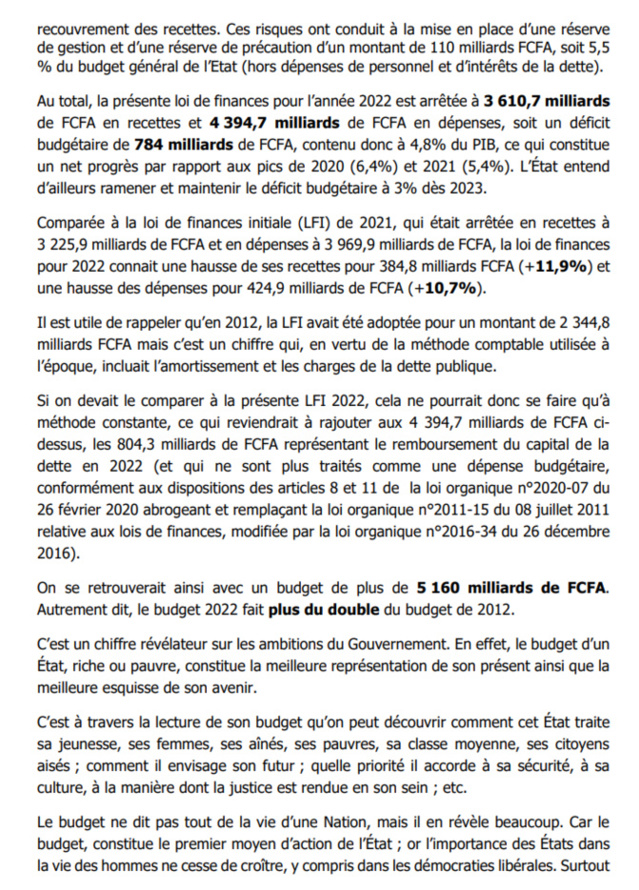 L'économie du projet de Loi de Finances 2022: Ce que prévoit de réaliser la Douane sénégalaise (Document) L'économie du projet de Loi de Finances 2022: Ce que prévoit de réaliser la Douane sénégalaise (Document)
