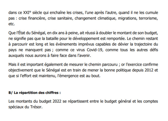L'économie du projet de Loi de Finances 2022: Ce que prévoit de réaliser la Douane sénégalaise (Document) L'économie du projet de Loi de Finances 2022: Ce que prévoit de réaliser la Douane sénégalaise (Document)