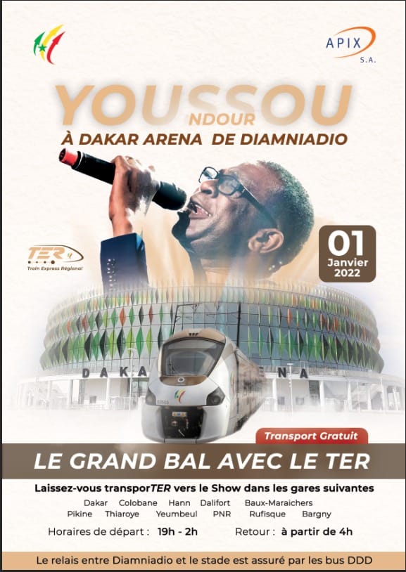 Pour le concert de Youssou Ndour, le #GrandBal, le TER est disponible gratuitement Pour le concert de Youssou Ndour, le #GrandBal, le TER est disponible gratuitement