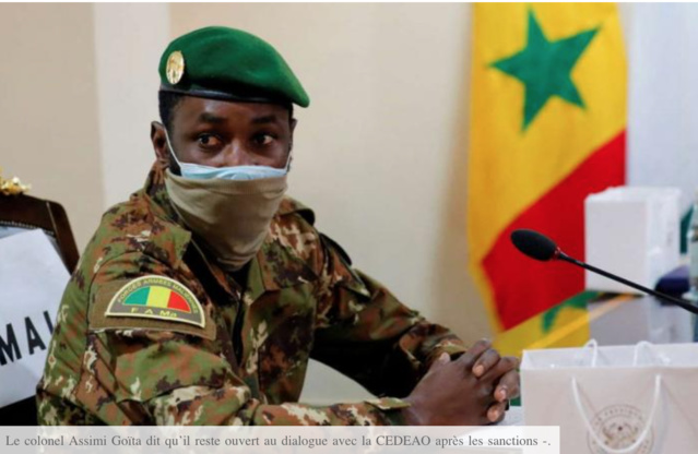Mali – La France derrière les sanctions de la Cedeao contre la junte de Goïta ?