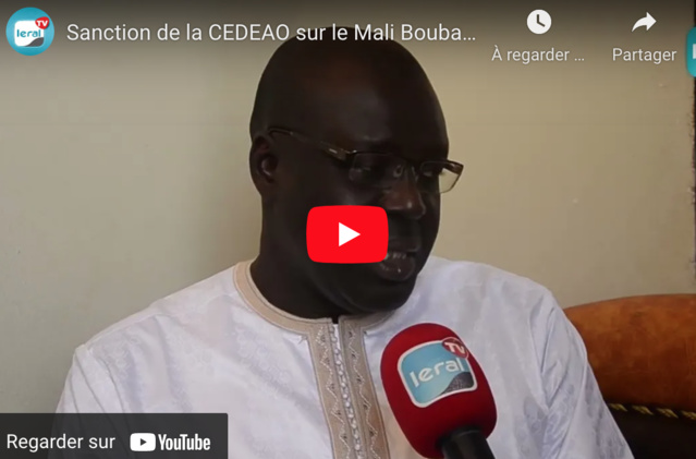 Sanction de la CEDEAO contre le Mali: Boubacar Sèye, Horizon sans frontière, accuse la France Sanction de la CEDEAO contre le Mali: Boubacar Sèye, Horizon sans frontière, accuse la France