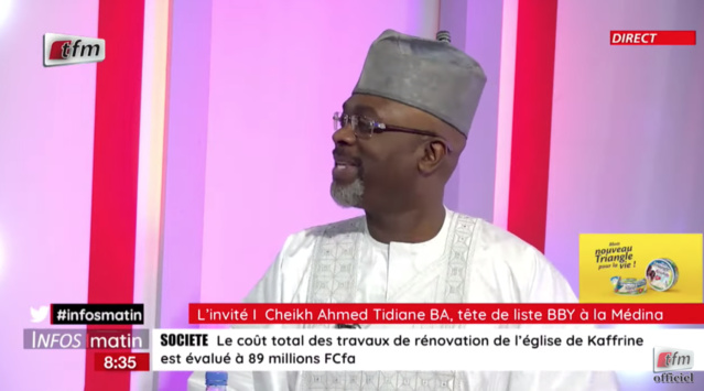 Revivez la pertinente intervention du candidat à la mairie de Médina Cheikh Ba sur Tfm (vidéo) Revivez la pertinente intervention du candidat à la mairie de Médina Cheikh Ba sur Tfm (vidéo)