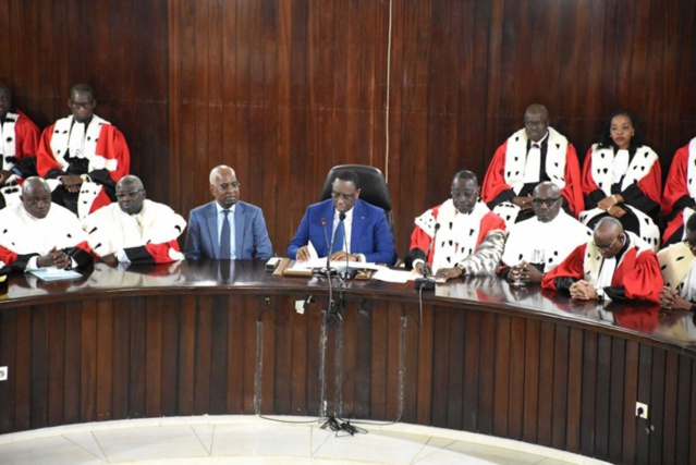 Cour suprême : Le président Macky Sall préside ce mardi l’audience de rentrée des Cours et Tribunaux. Cour suprême : Le président Macky Sall préside ce mardi l’audience de rentrée des Cours et Tribunaux.