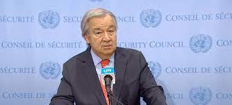 "Il est temps de mettre fin à cette guerre absurde", déclare le chef de l'ONU Antonio Guterres "Il est temps de mettre fin à cette guerre absurde", déclare le chef de l'ONU Antonio Guterres