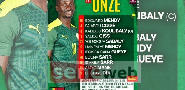 Sénégal-Egypte : Découvrez le onze de départ de Aliou Cissé Sénégal-Egypte : Découvrez le onze de départ de Aliou Cissé
